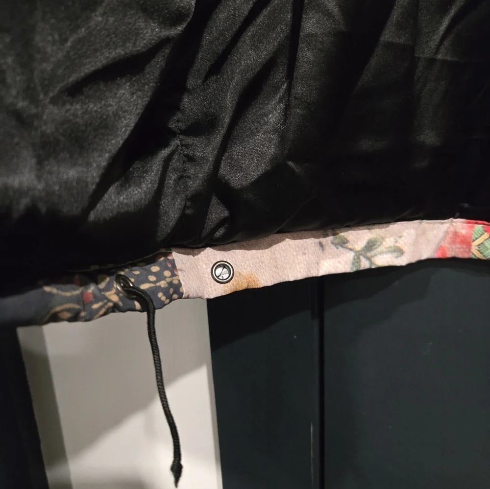 Eclectic Patchwork Multicolor FOUND Multi Print Garden Puffer S/M - Picture 10 of 10